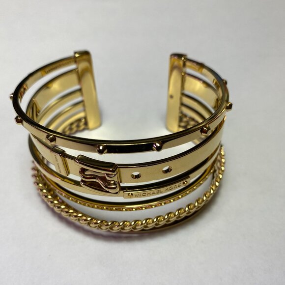 Michael Kors Collection Frozen Open Cuff Bracelet - Picture 3 of 4